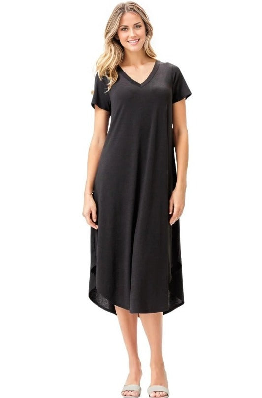 Clothing Andree By Unit Donna Black Midi Dress Andree By Unit