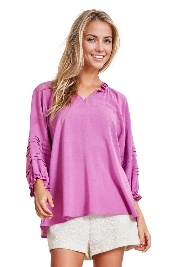 tops Andree By Unit Tina Pullover Top in Spring Orchid Andree By Unit