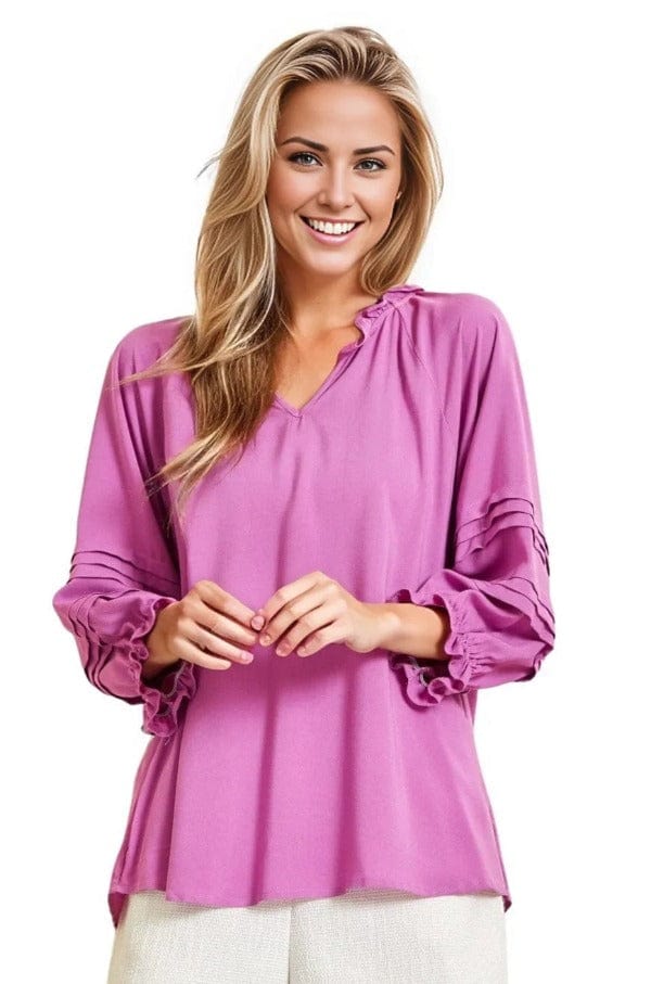 tops Andree By Unit Tina Pullover Top in Spring Orchid S / Orchid Andree By Unit
