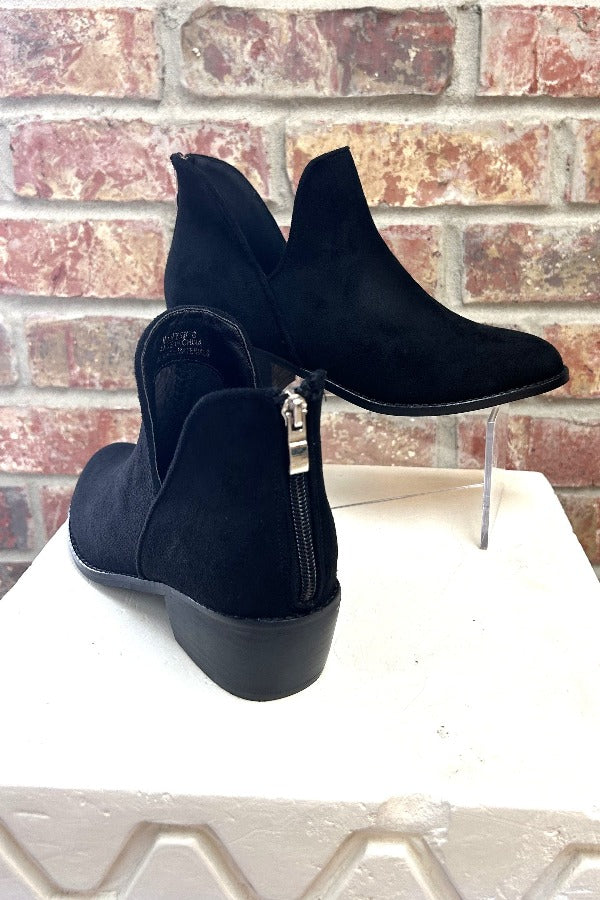 boots Corkys Vanish Ankle Boot in Black Suede Corkys Footwear