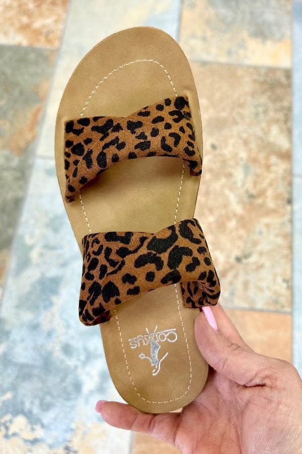 Sandal Corkys Slip on Sandal With A Twist In Animal Print Corkys Footwear
