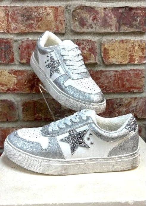 Corkys | Constellation Sneaker in Silver Metallic |All That Glitters