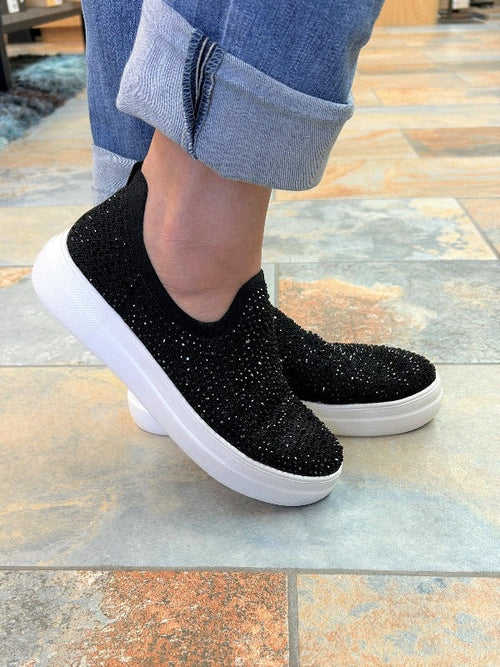 Forladt Partina City lighed Corkys | Swank Sneaker in Black Crystal | All That Glitters