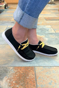 Sneakers Gypsy Jazz Game Day Sneaker in Black and Yellow Gypsy Jazz