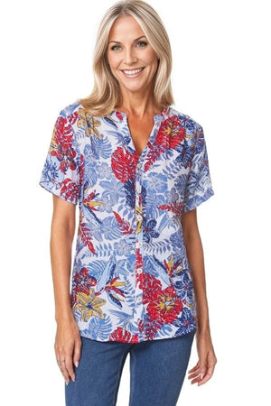 top Multiples Island Dreams Button Shirt Multiples Clothing Co.