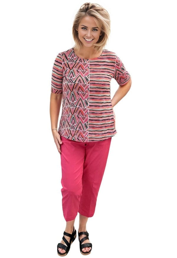top Multiples Monte Carlo Pull on Top in Pink Multiples Clothing Co.