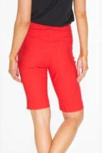 Bermuda Shorts Slimsations Bermuda Style Walking Short in Red Slimsations