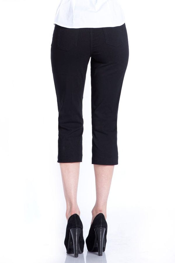 Capri Slimsations Women's Pull On Capri Pants in Black | All That Glitters