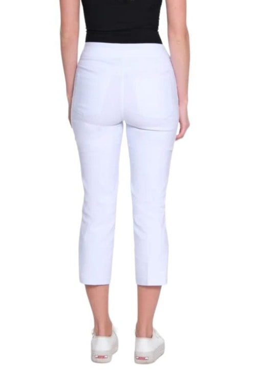 Jeans Slimsations V-Cut Ladder Cropped Pant In White Slimsations