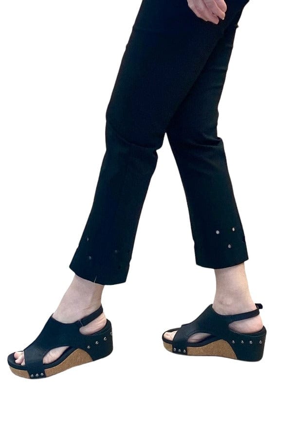 Pants Slimsations Ankle Pant with Circles in Black Slimsations