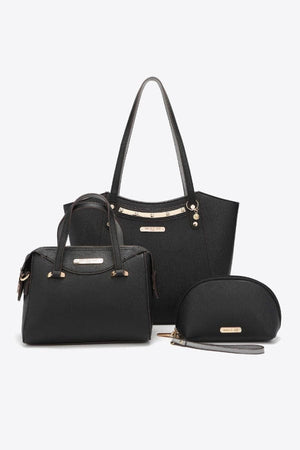 handbag Nicole Lee USA At My Best Handbag Set Black / One Size Trendsi