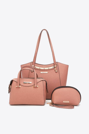 handbag Nicole Lee USA At My Best Handbag Set Burnt Coral / One Size Trendsi