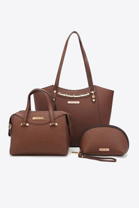 handbag Nicole Lee USA At My Best Handbag Set Chocolate / One Size Trendsi