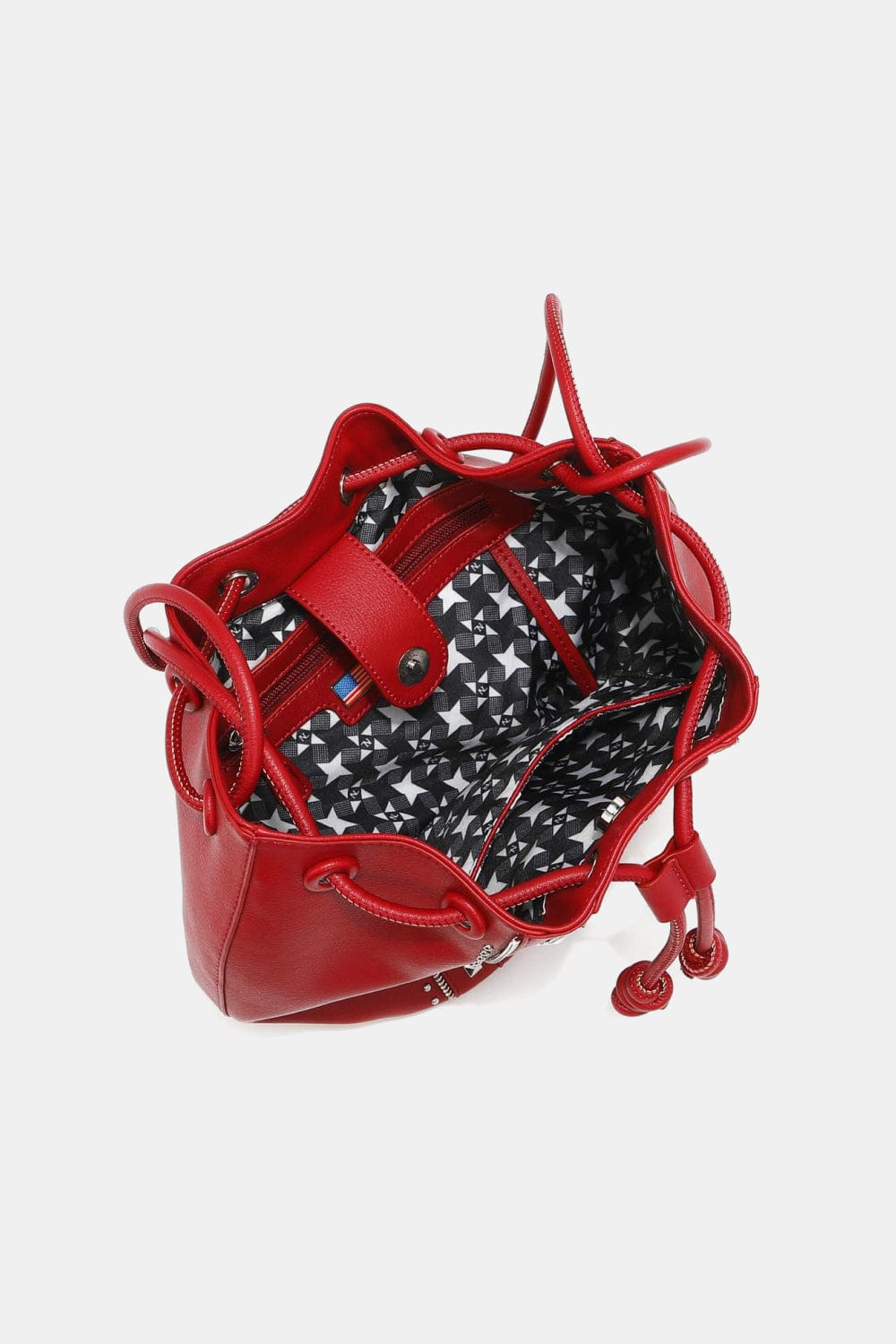 handbag Nicole Lee USA Amy Studded Bucket Bag Trendsi