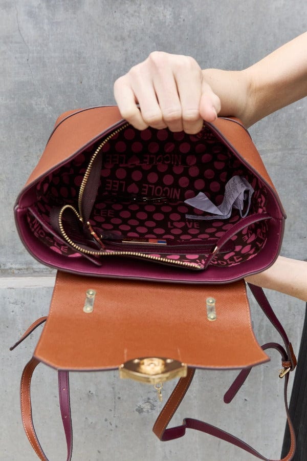 handbag Nicole Lee USA Python 3-Piece Bag Set Trendsi