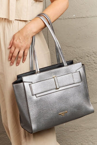handbag Nicole Lee USA Regina 3-Piece Satchel Bag Set Silver / One Size Trendsi