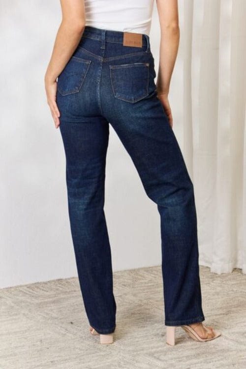 Jeans Judy Blue Button-Fly Straight Jeans Trendsi
