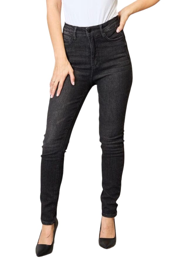Jeans Judy Blue High Waist Denim Jeans in Black Trendsi