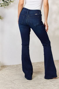 Jeans Kancan Full Size Mid Rise Flare Jeans Trendsi