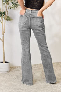 Jeans Kancan High Waist Slim Flare Jeans Trendsi