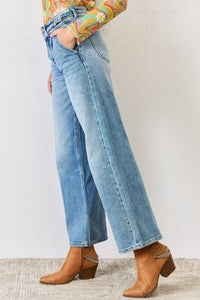 Jeans Kancan Jeans High Waist Wide Leg Jeans Trendsi