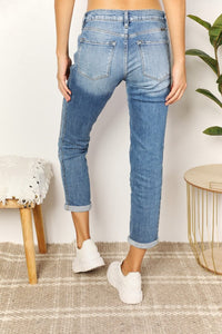 Jeans Kancan Mid Rise Slim Boyfriend Jeans Trendsi