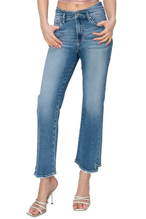 Jeans RISEN High Rise Slim Straight Jeans Medium / 0 Trendsi