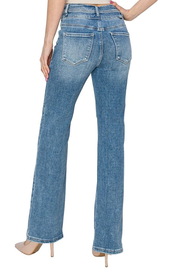 Jeans RISEN High Rise Ankle Straight Jeans Trendsi