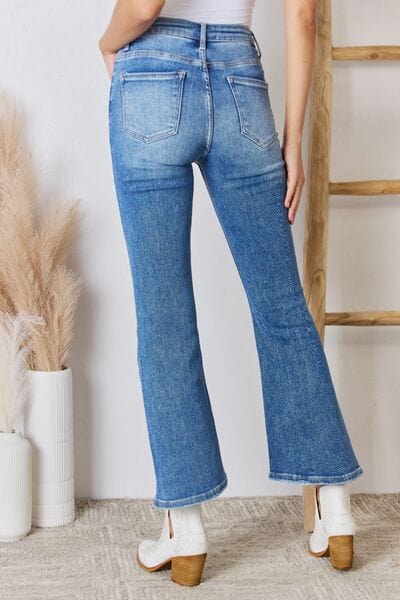 Jeans RISEN Jeans High Rise Ankle Flare Jeans Trendsi