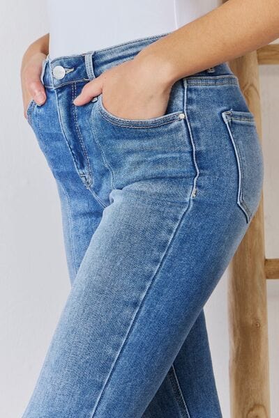 Jeans RISEN Jeans High Rise Ankle Flare Jeans Trendsi
