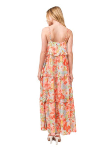 Tiered Maxi Dress by And The Why in Floral Trendsi