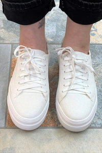 Sneakers Corkys Glaring Sneaker in White Glitter Corkys Footwear