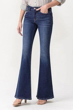 Jeans Lovervet Women's Joanna Midrise Flare Jeans Dark / 26 Trendsi