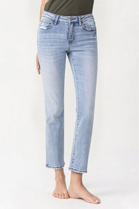 Jeans Lovervet Women's Andrea Midrise Crop Straight Jeans Light / 26 Trendsi