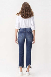Jeans Lovervet Women's Jackie High Rise Crop Straight Leg Jeans Trendsi