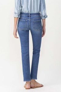 Jeans Lovervet Women's Maggie Midrise Slim Ankle Straight Jeans Trendsi