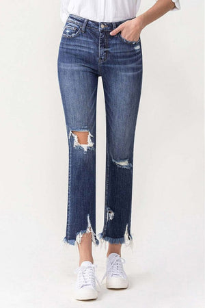 Jeans Lovervet Women's Jackie High Rise Crop Straight Leg Jeans Medium / 27 Trendsi